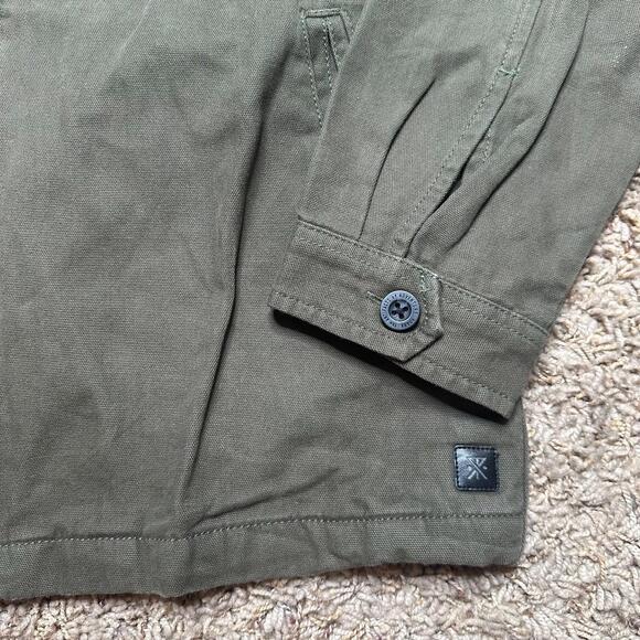Roark Station Jacket Men Medium M Army Green Cotton Canvas Military Zip Field - Picture 2 of 8